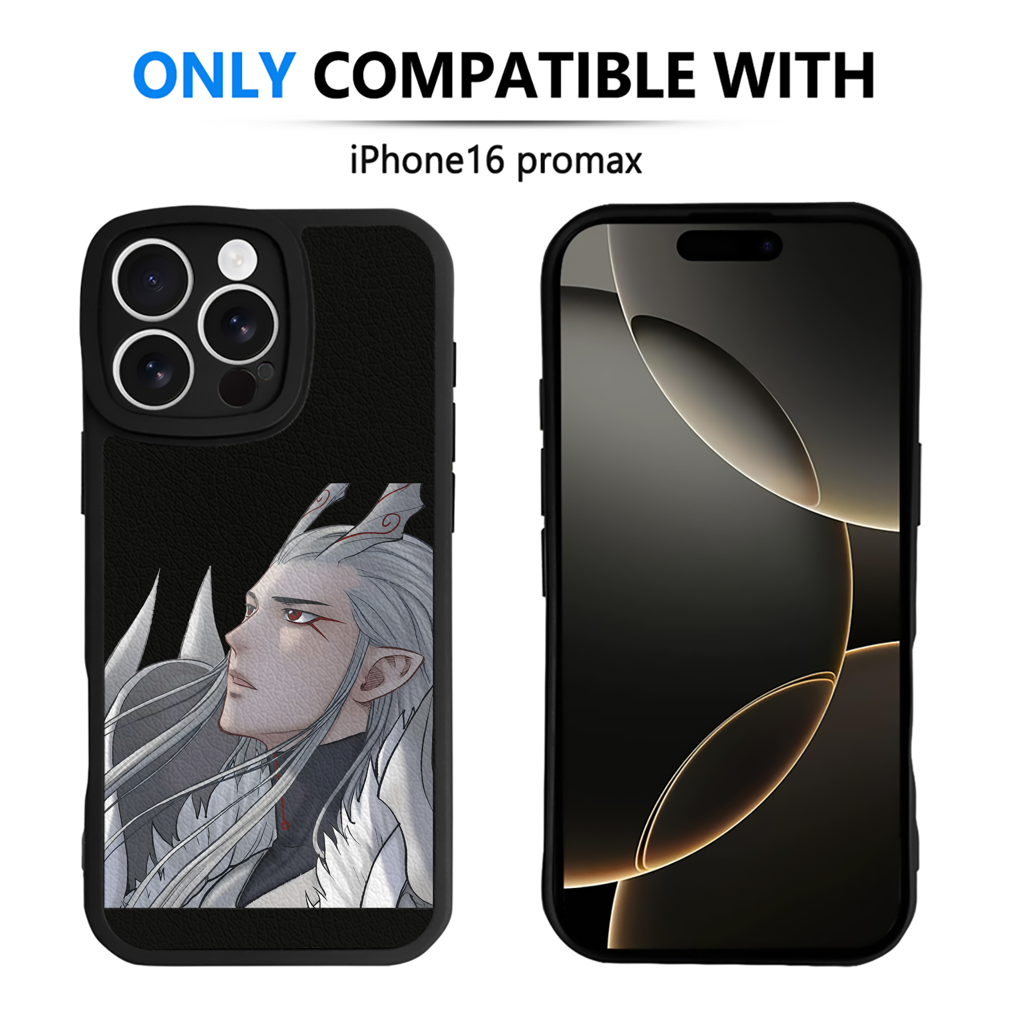 （画像用） Ne Zha 2 ナタ 魔童の大暴れ 【iPhone 16シリーズ対応】シリコンスマホケース（レザー調） 材質：シリコン